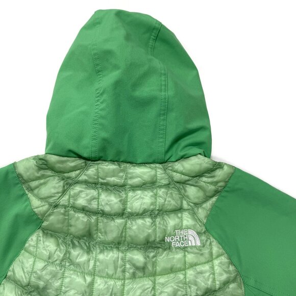 The North Face Thermoball Hybrid Hoodie Jacket Womens Small Green Puffer Light‎ - Picture 9 of 16